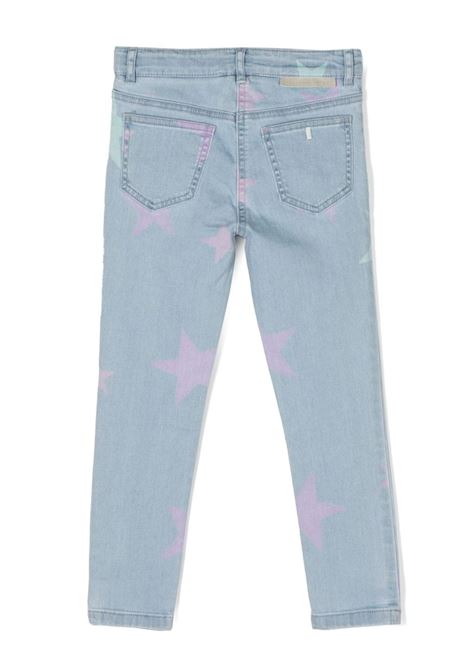 Blue Skinny Jeans With Star Print STELLA MCCARTNEY KIDS | TU6E60-Z0863600MC