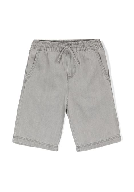 Grey Cotton Bermuda Shorts STELLA MCCARTNEY KIDS | TU6R89-Z0746807