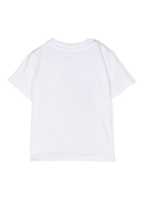 Shark Face Flap T-Shirt In White STELLA MCCARTNEY KIDS | TU8671-Z0434101
