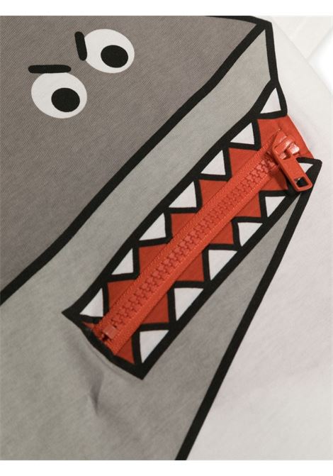 Shark Motif T-Shirt In Ivory STELLA MCCARTNEY KIDS | TU8P11-Z0434101