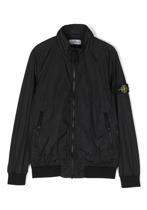 Jacket In Black Nylon Lightweight Reps STONE ISLAND JUNIOR | 801640333V0029