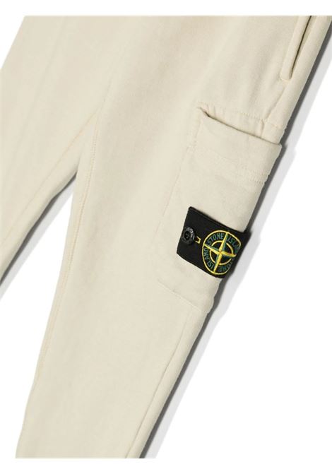 Dove Joggers With Logo Patch STONE ISLAND JUNIOR | 801661540V0091