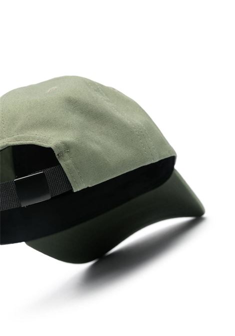 Baseball Hat In Olive Green Cotton Reps With Logo STONE ISLAND JUNIOR | 801691265V0058