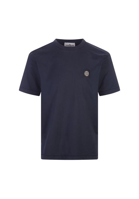 T-Shirt In Cotone 60/2 Blu Navy STONE ISLAND | 801524113A0020