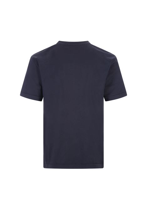 Navy Blue 60/2 Cotton T-Shirt STONE ISLAND | 801524113A0020
