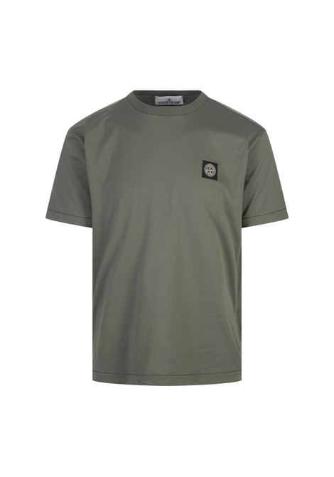 Green 60/2 Cotton T-Shirt STONE ISLAND | 801524113V0059