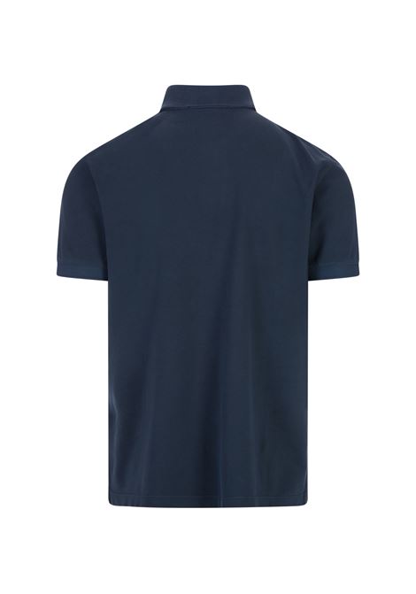 Avio Blue Pigment Dyed Slim Fit Polo Shirt STONE ISLAND | 80152SC67V0024