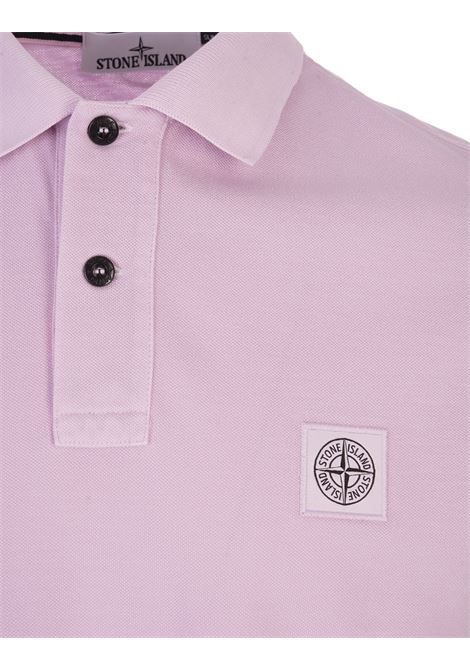 Pink Pigment Dyed Slim Fit Polo Shirt STONE ISLAND | 80152SC67V0080