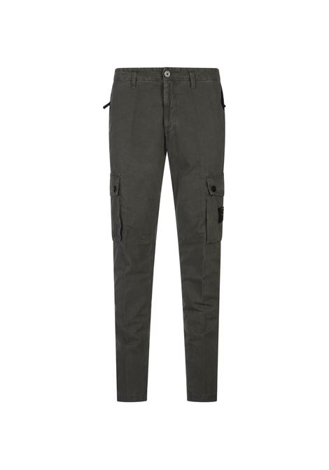Green Cargo Trousers With OLD Effect STONE ISLAND | 8015303WAV0159