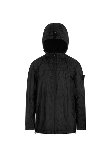 Garment Dyed Crinkle Reps R-NY Lightweight Jacket In Black STONE ISLAND | 801540922V0029