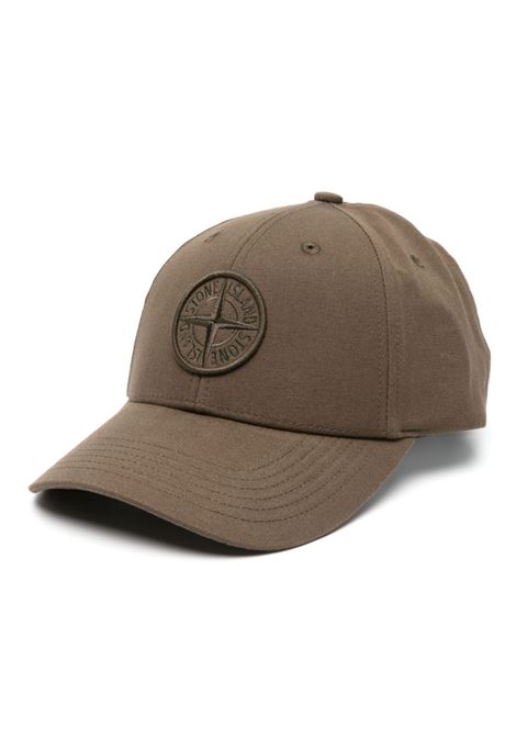 Baseball Hat In Brown Reps With Logo STONE ISLAND | 801599661V0054
