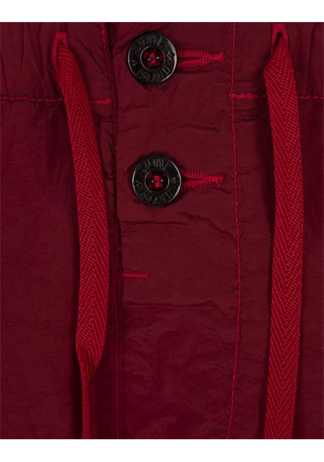 Costume Da Bagno Slim Fit Nylon Metal Rosso Con Logo STONE ISLAND | 8015B0643V0010