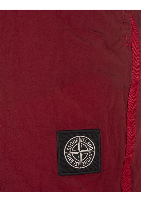 Red Slim Fit Nylon Metal Swimwear With Logo STONE ISLAND | 8015B0643V0010