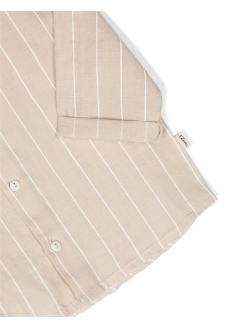 Pinstripe Linen Blend Shirt TEDDY & MINOU | E24CI001L6010116