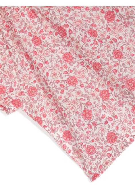 Voile Shirt With Strawberry Red Flower Print TEDDY & MINOU | E24CI008C4114378