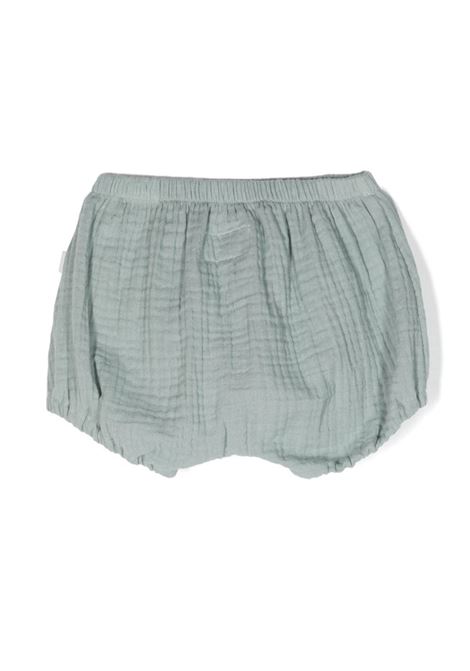 Shorts In Garza Di Cotone Verde Salvia TEDDY & MINOU | E24PT001C0059567