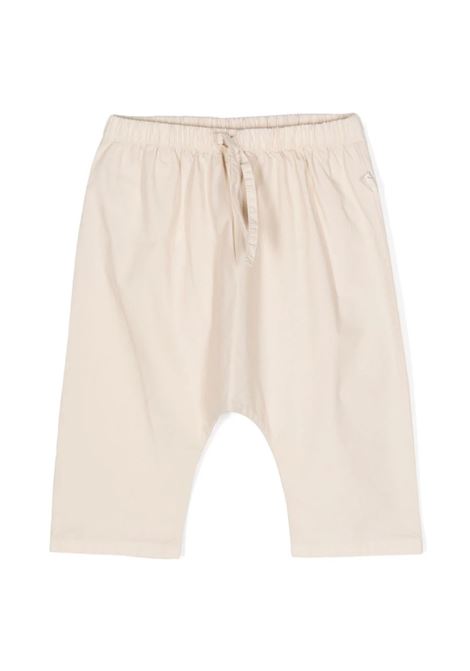 Pantaloni In Cotone Stretch Beige Con Coulisse TEDDY & MINOU | E24PT007C6035116