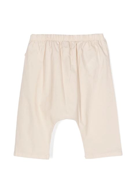 Pantaloni In Cotone Stretch Beige Con Coulisse TEDDY & MINOU | E24PT007C6035116