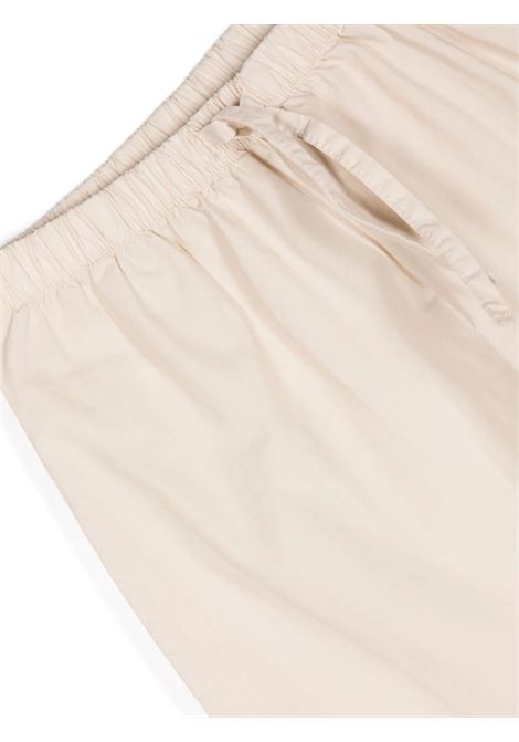 Beige Stretch Cotton Trousers With Drawstring TEDDY & MINOU | E24PT007C6035116
