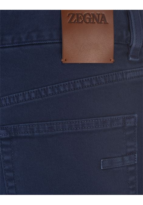 Utility Blue Stretch Cotton Roccia Jeans ZEGNA | UDI45A7-CITYXB07