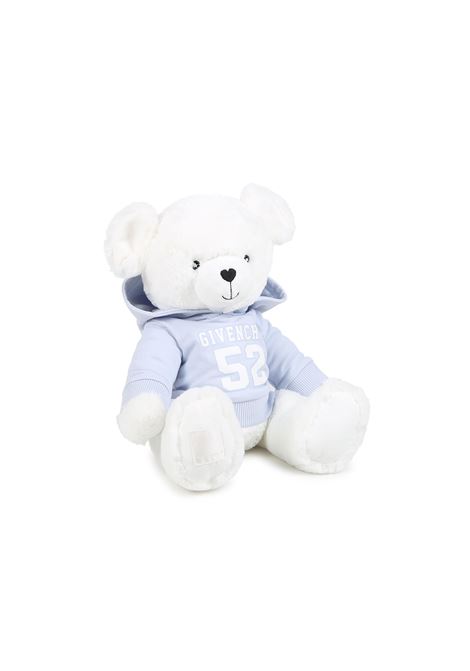 Orsetto Peluche GIVENCHY In Pelliccia Ecologica - Bianco e Azzurro GIVENCHY KIDS | peluches | H30518771
