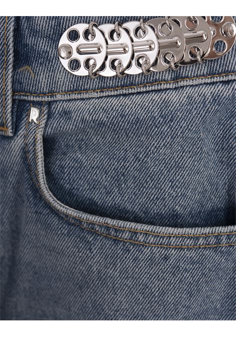 Jeans Svasati In Denim Blu Medio Con Medaglie RABANNE | 24FCPA245CO0524M412