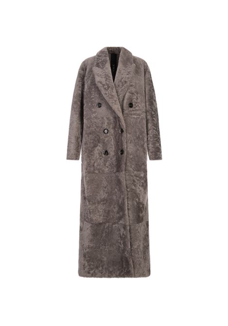 Cappotto Lungo Doppiopetto In Shearling Storm BLANCHA | 25120/301STORM