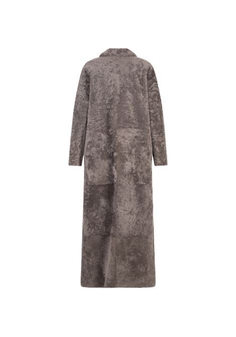 Cappotto Lungo Doppiopetto In Shearling Storm BLANCHA | 25120/301STORM