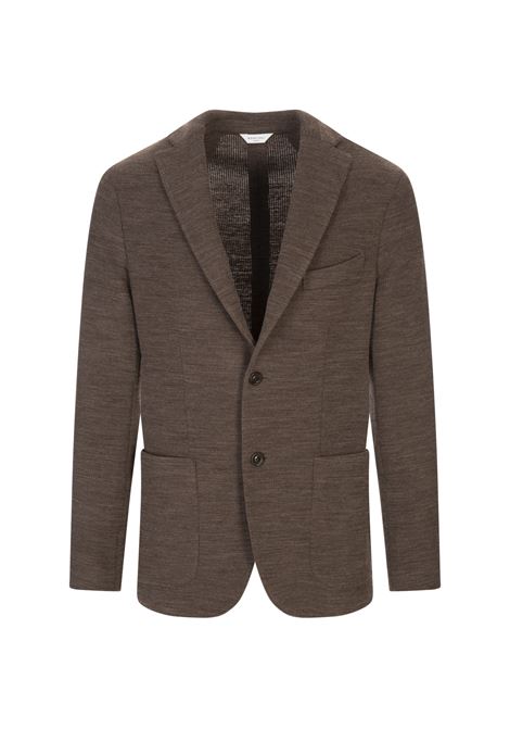 K-Jacket In Jersey Di Lana Marrone BOGLIOLI | N1302E-FA00150470
