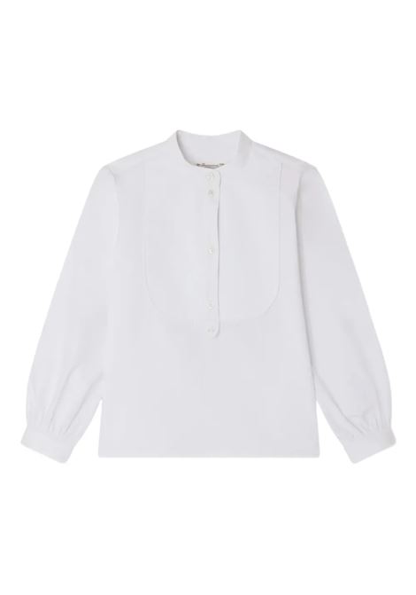 Blusa Ebora Bianca Con Bavero a Nido D'Ape BONPOINT | P05GBLW00009002
