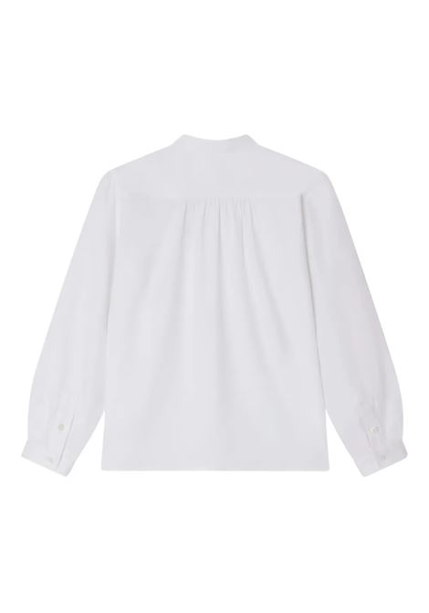 Blusa Ebora Bianca Con Bavero a Nido D'Ape BONPOINT | P05GBLW00009002