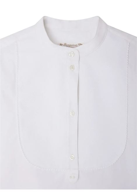 Blusa Ebora Bianca Con Bavero a Nido D'Ape BONPOINT | P05GBLW00009002