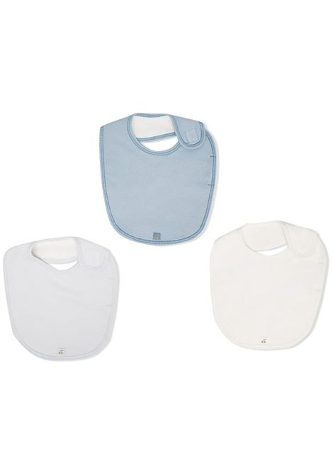 Set Di 3 Bavette Baby In Cotone Blu BONPOINT | PEBIOBAV3B110