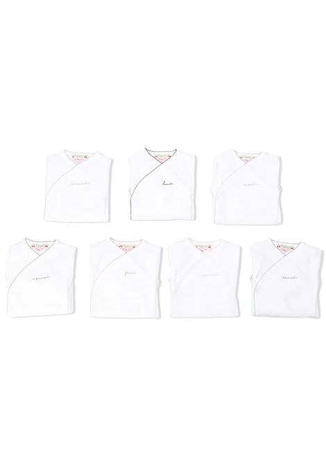Pack 7 Body Bianchi Con Ricamo BONPOINT | PESSMLBODYS000