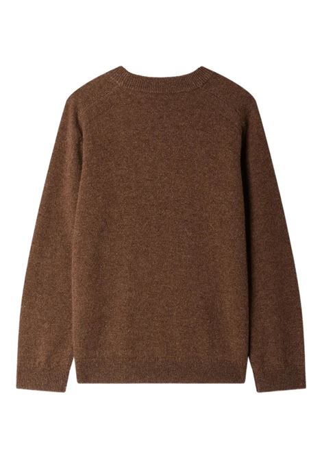 Maglione Berlioz In Cashmere Marrone Con Ricamo Cane BONPOINT | W05BJUK00010167
