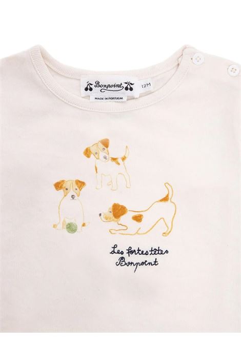 T-Shirt Tahsin Bianca Con Stampa Cane BONPOINT | W05YTSK00001104