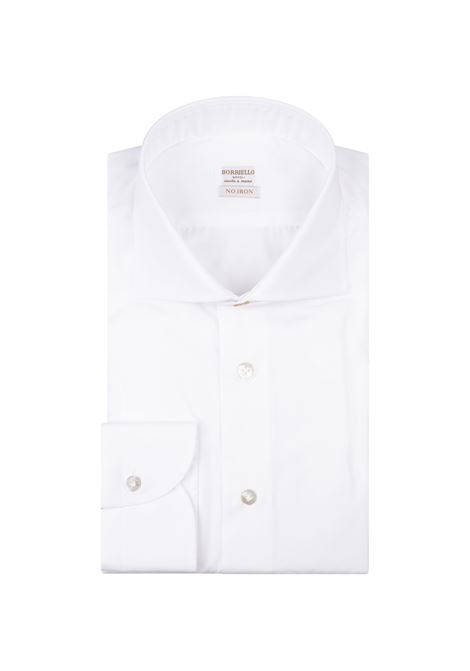 Camicia In Cotone No Stiro Bianco BORRIELLO | 210071