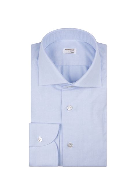 Camicia In Cotone Oxford Azzurro BORRIELLO | 210422