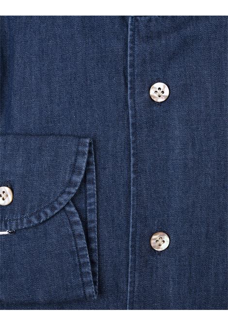 Camicia In Denim Blu Scuro BORRIELLO | 90951