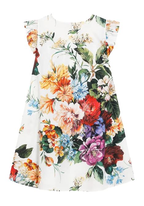 Poplin Dress with Floral Print DOLCE & GABBANA KIDS | Dress And Jumpsuit | L53DW2-HS5TVHA5PC