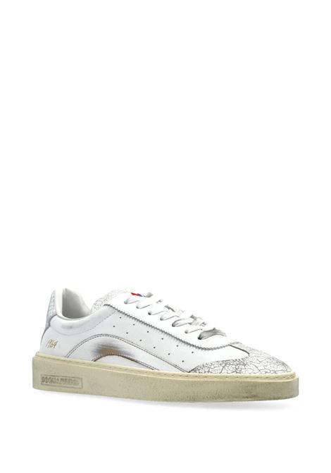 Rider Sneakers Bianche e Argento DSQUARED2 | SNW0301-01508442M1616