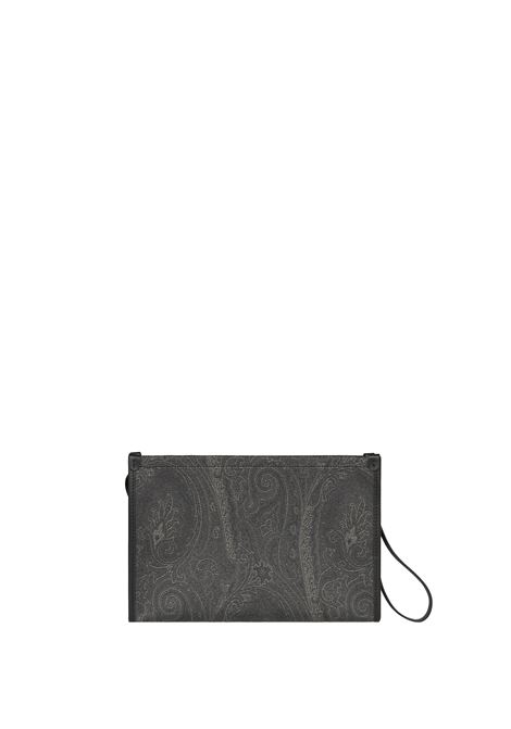 Pouch Grande Paisley Nero Con Pegaso ETRO | MP2C0001-AA012N0000