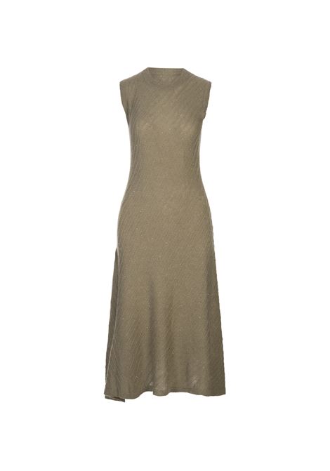 Green Wool and Silk Dress FABIANA FILIPPI | Dress And Jumpsuit | ABD215F1530000D2966171