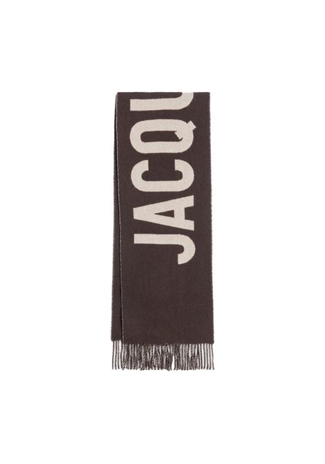 Sciarpa Jacquemus Marrone Con Frange JACQUEMUS | ACU00435AOT4001080