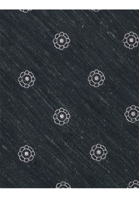 Cravatta In Seta Verde Con Pattern Floreale KITON | UCRVKRC06L4506