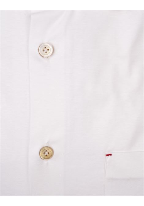 Camicia Nerano In Jersey Bianco KITON | UMCNERK06R4912