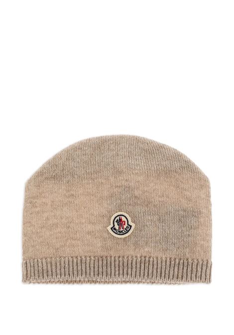 Khaki Cashmere Beanie MONCLER ENFANT | Hats | 951-3B00002 M1223230