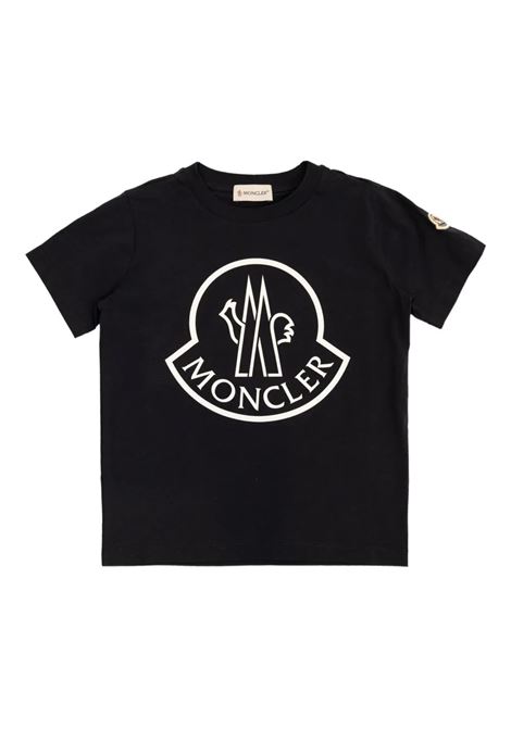 T-Shirt Blu Con Maxi Logo MONCLER ENFANT | T-Shirts | 954-8C00013 89AFV778