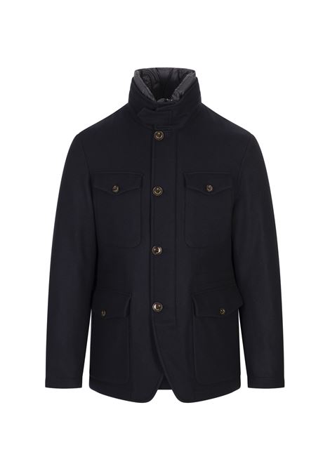 Giacca Imbottita In Lana Blu Scuro MONTECORE | F09MUCX536-24289