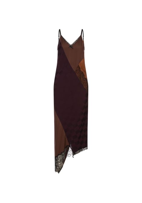 Abito Midi Asimmetrico Patchwork Con Pizzo MOSCHINO | 252EA040355352141